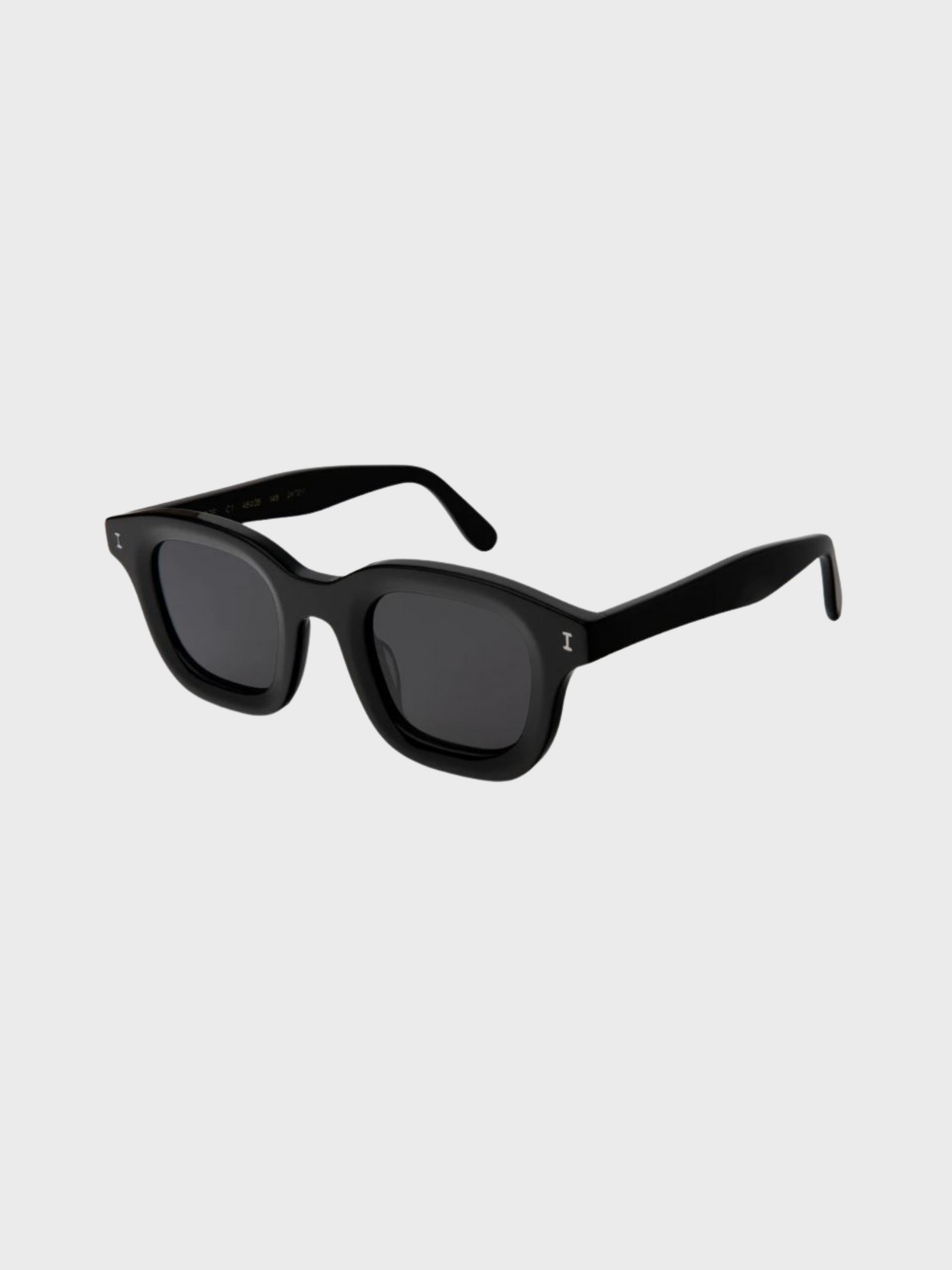 Illesteva George Black Grey Flat Lense Sunglasses-Accessories-West of Woodward Boutique-Vancouver-Canada