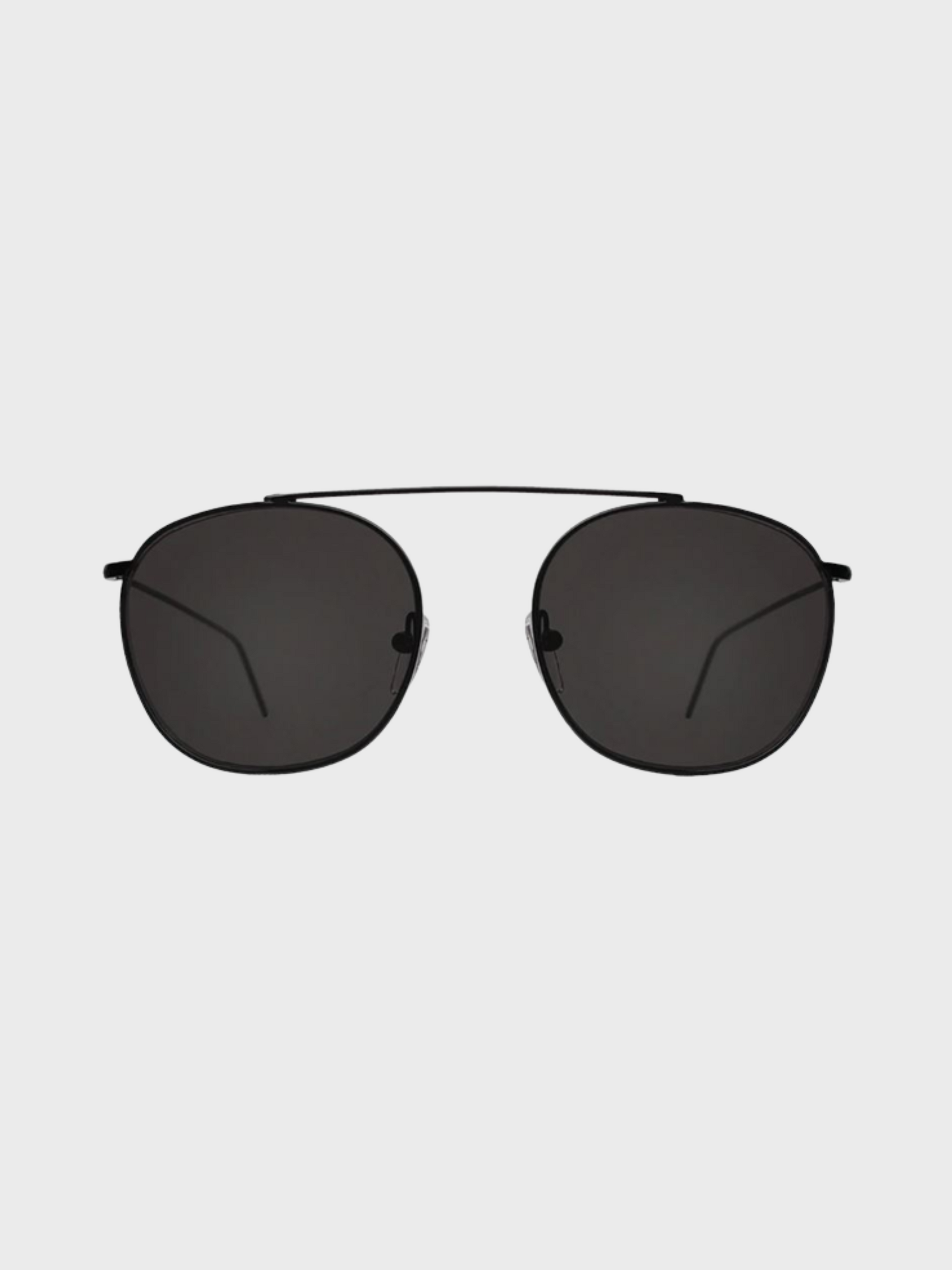 Illesteva Mykonos II Black w- Grey Flat Lens Sunglasses-Accessories-West of Woodward Boutique-Vancouver-Canada