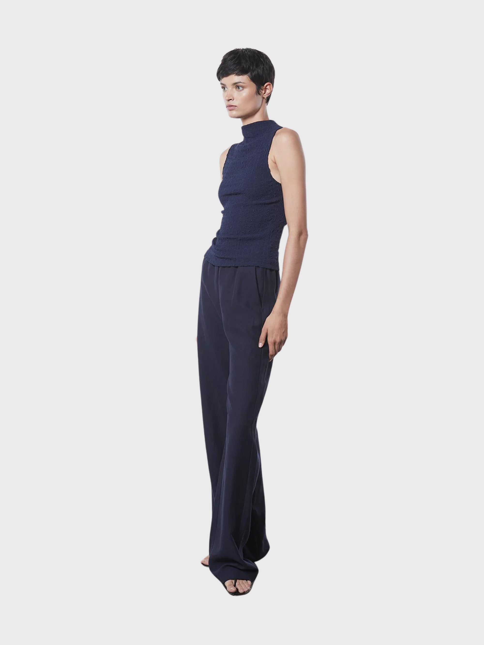 Enza Costa Twill Everywhere Pant Evening Blue-Pants-West of Woodward Boutique-Vancouver-Canada