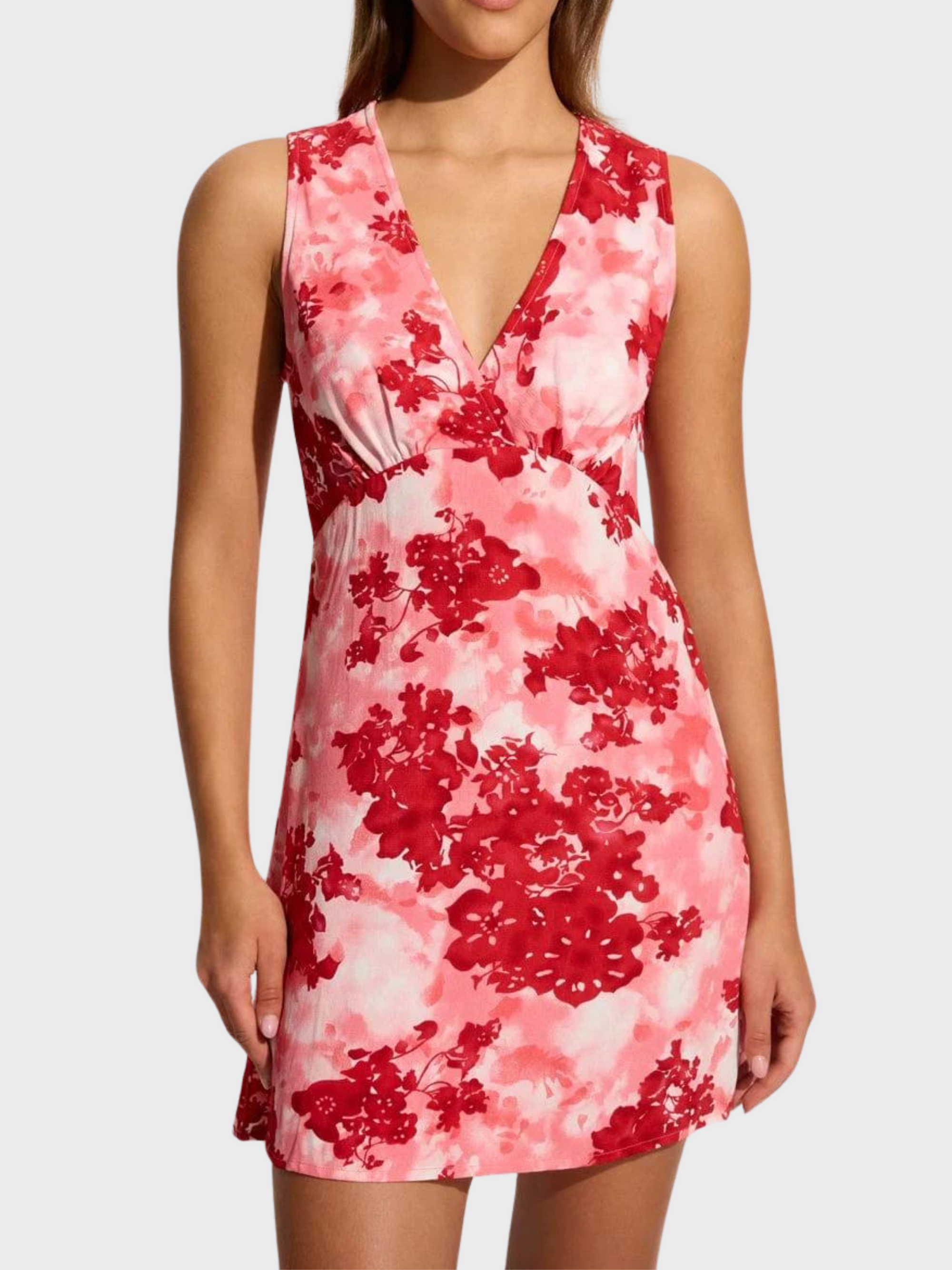 Faithfull Nadja Mini Dress Rosella Floral-Dresses-West of Woodward Boutique-Vancouver-Canada