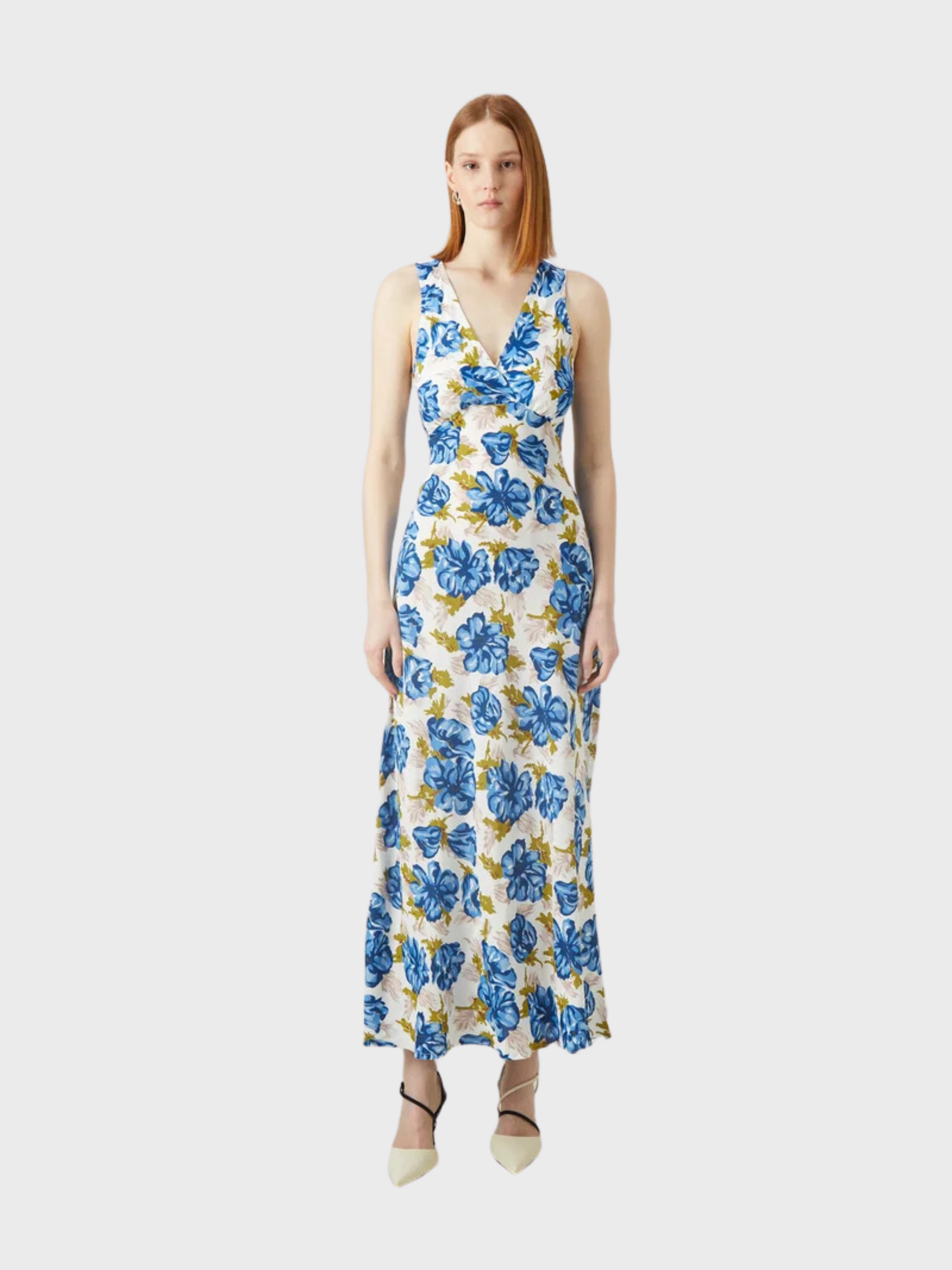 Faithfull Acacia Maxi Dress Isadora Floral Navy-Dresses-West of Woodward Boutique-Vancouver-Canada