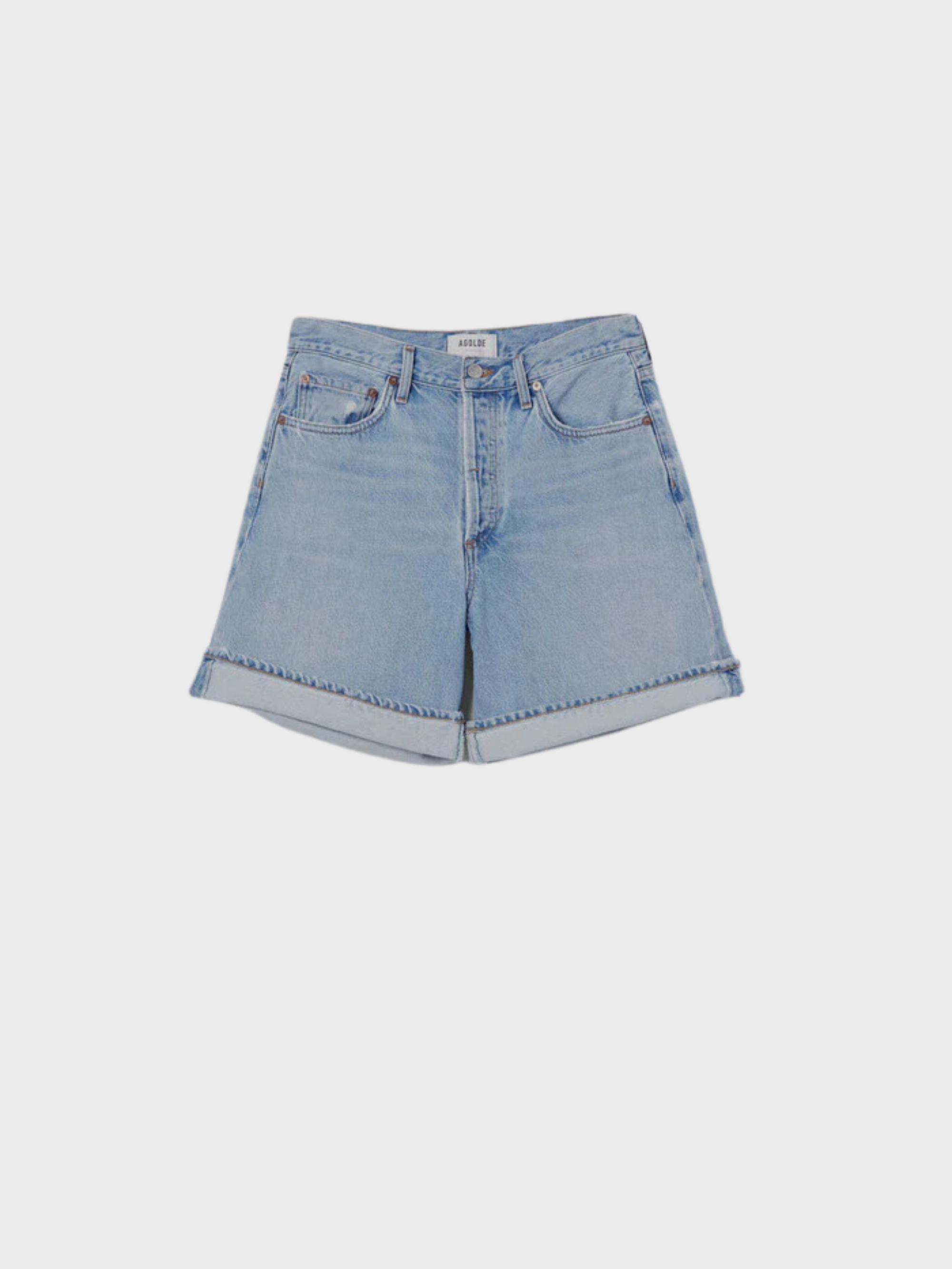 Agolde Dame Denim Short Tension-Shorts-West of Woodward Boutique-Vancouver-Canada