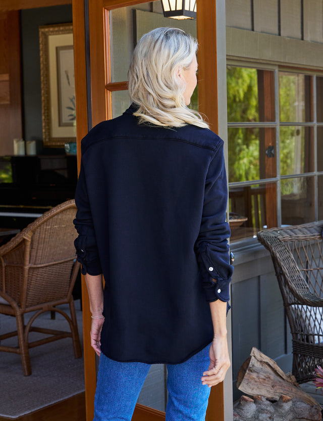 Frank &amp; Eileen Eileen Button Up Shirt Triple Fleece - British Royal Navy-Shirts-West of Woodward Boutique-Vancouver-Canada