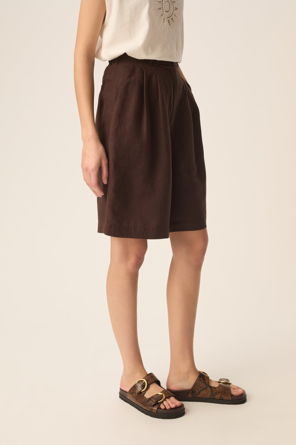 Des Petits Hauts Tahiniri Shorts Terre-Shorts-West of Woodward Boutique-Vancouver-Canada