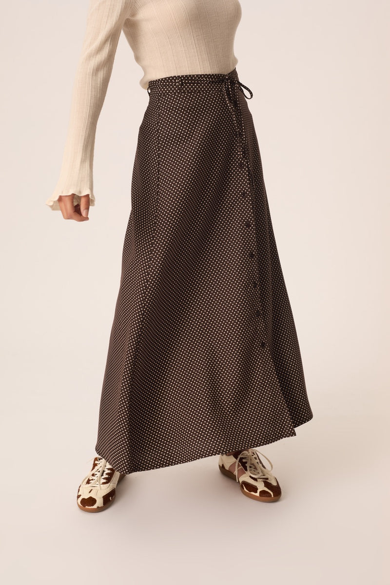 Des Petits Hauts Vanilla Skirt Pois-Dresses-West of Woodward Boutique-Vancouver-Canada