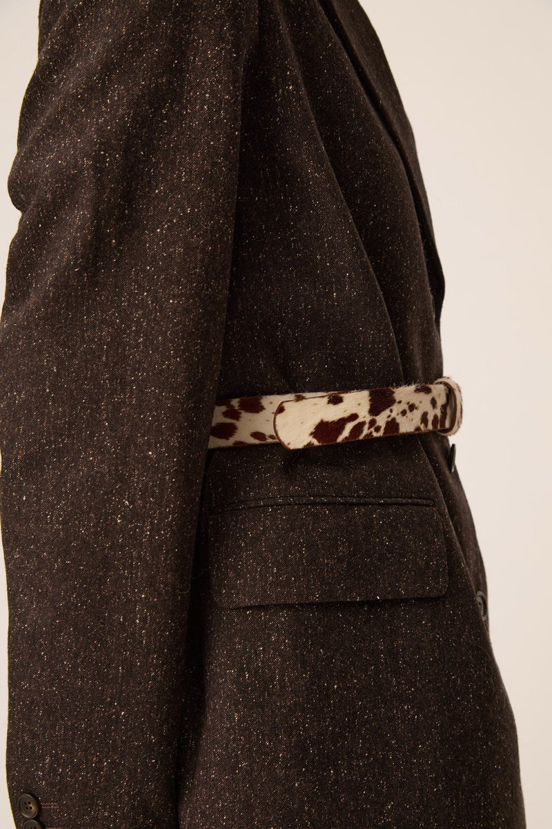 Des Petits Hauts Martino Belt White Cow