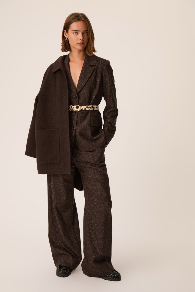 Des Petits Hauts Martino Belt White Cow