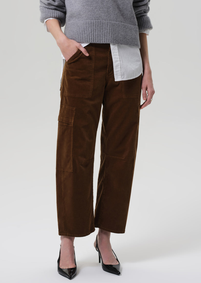 COH Marcelle Low Slung Cargo Pant Corduroy Manuka-Pants-West of Woodward Boutique-Vancouver-Canada