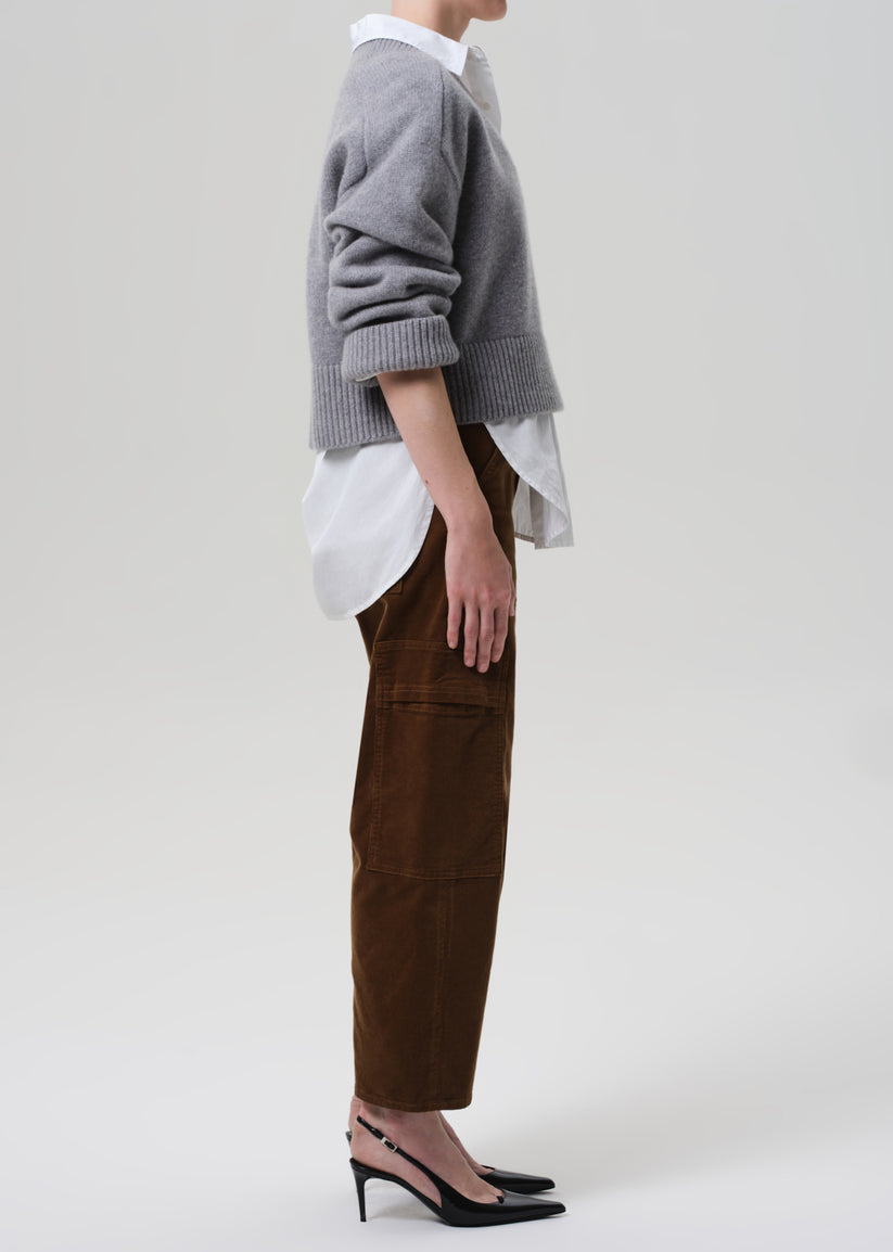 COH Marcelle Low Slung Cargo Pant Corduroy Manuka-Pants-West of Woodward Boutique-Vancouver-Canada