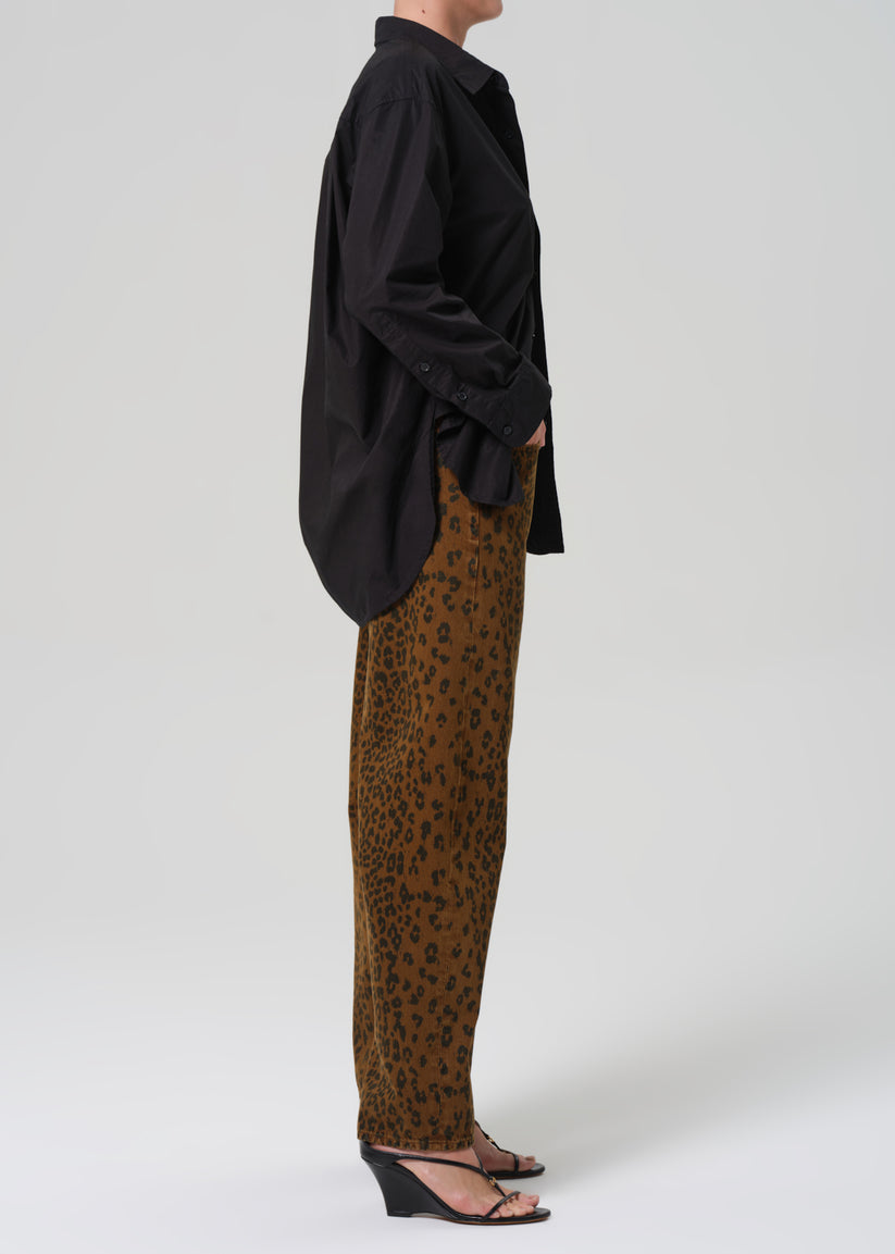 COH Miro Long Denim Jeans Sepia Cheetah-Pants-West of Woodward Boutique-Vancouver-Canada