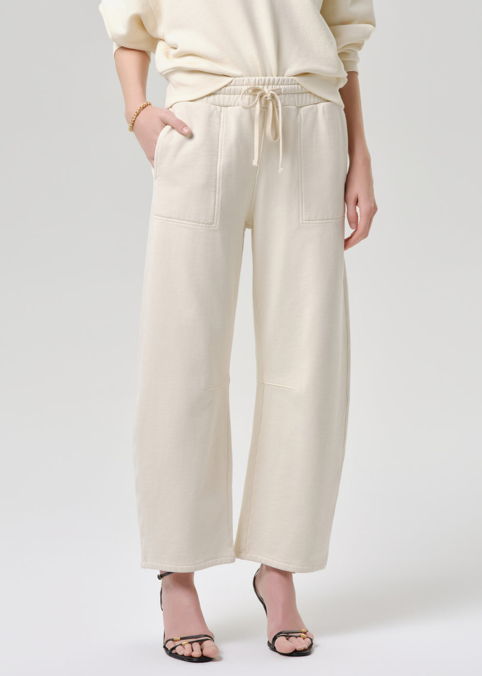 COH Freya Sweatpant Cream-Sweatshirts-West of Woodward Boutique-Vancouver-Canada