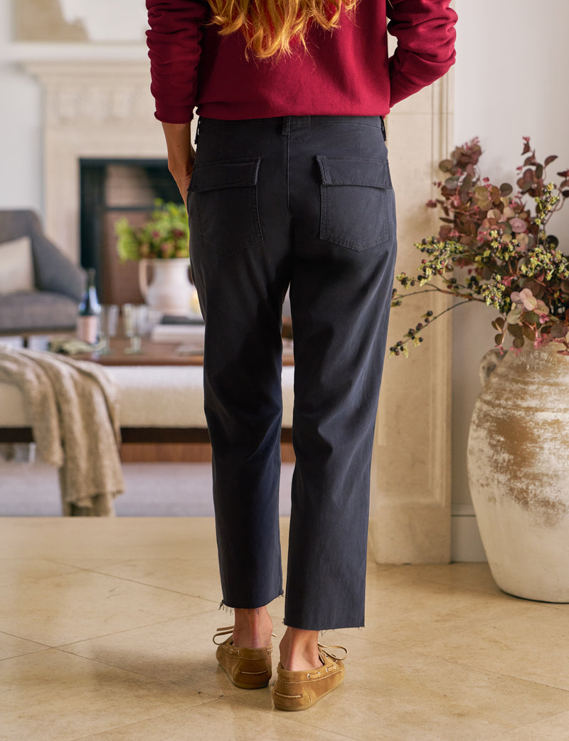Frank & Eileen Blackrock Utility Pant Washed Black-Pants-West of Woodward Boutique-Vancouver-Canada