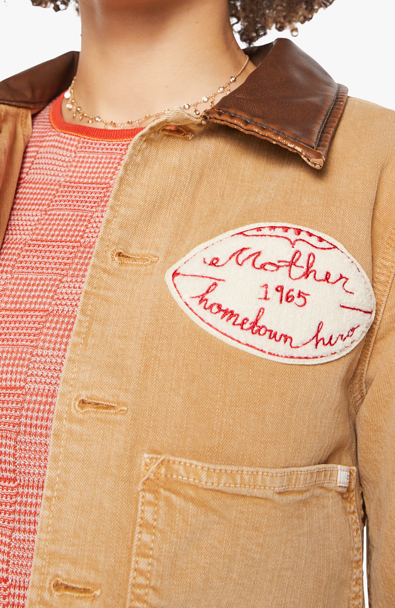 MOTHER Workwear Shorty Jacket Devil Doesn&#39;t Care Whole Heart-Jackets-West of Woodward Boutique-Vancouver-Canada
