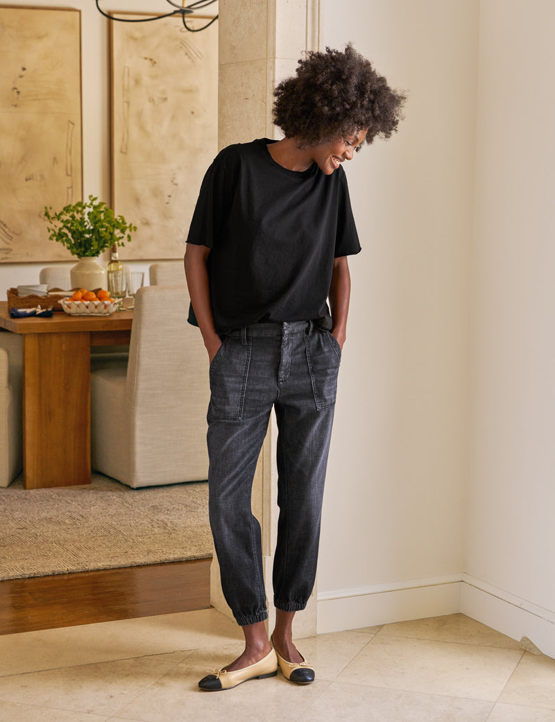 Frank & Eileen Jameson Utility Jogger 1981 Washed Black-Pants-West of Woodward Boutique-Vancouver-Canada