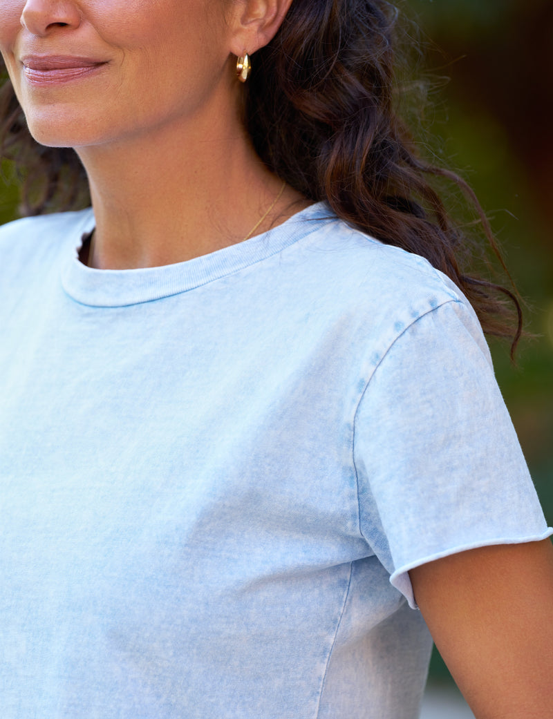 Frank &amp; Eileen Theo Perfect Tee- Mineral Blue-T-Shirts-West of Woodward Boutique-Vancouver-Canada