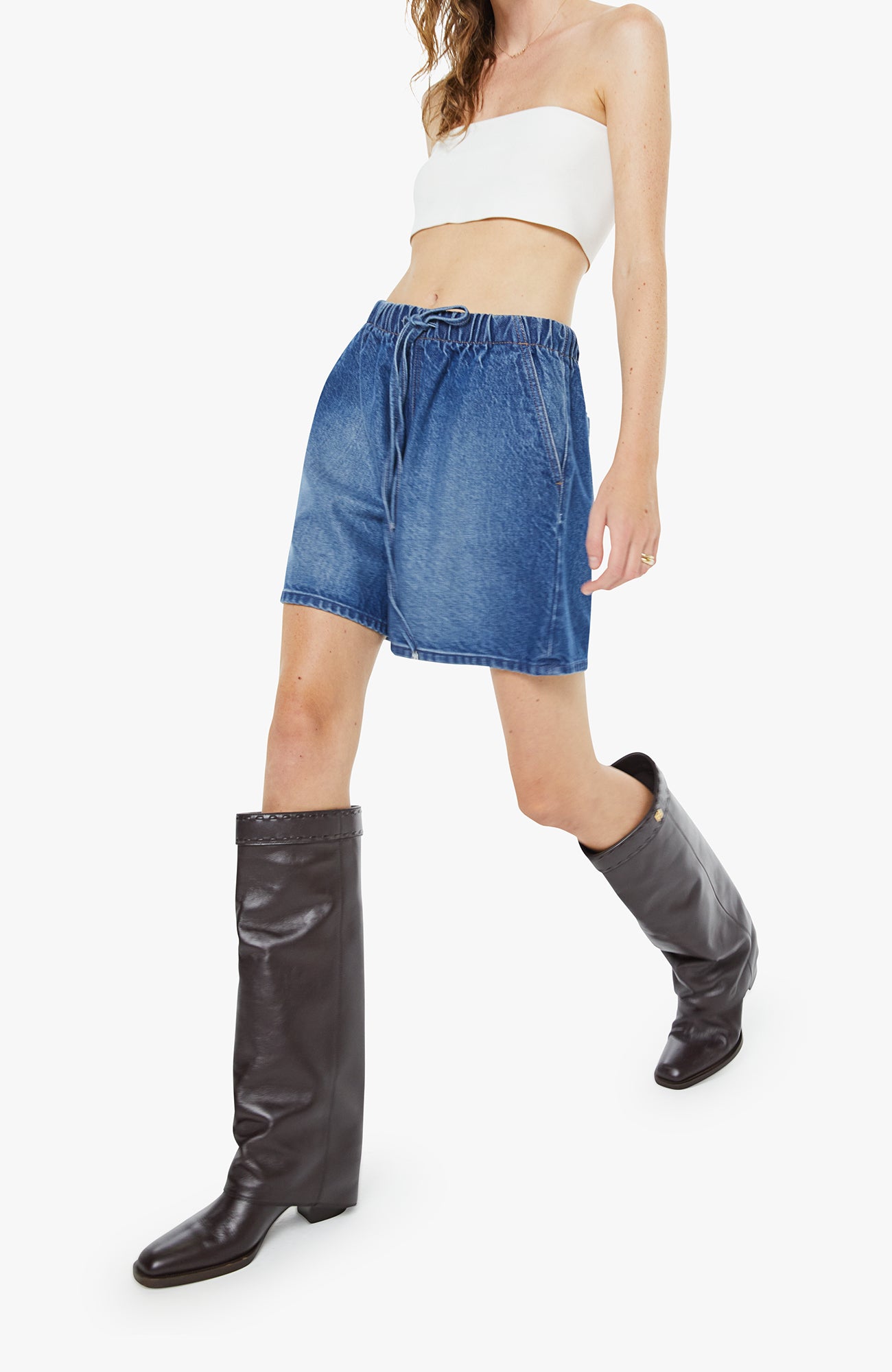 MOTHER Buffet Bermuda Shorts Flambabe-Shorts-West of Woodward Boutique-Vancouver-Canada