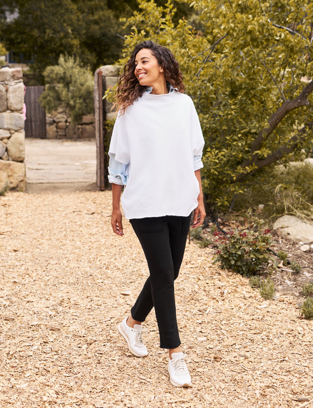 Frank &amp; Eileen Blackrock Utility Sweatpant Black-Sweatshirts-West of Woodward Boutique-Vancouver-Canada