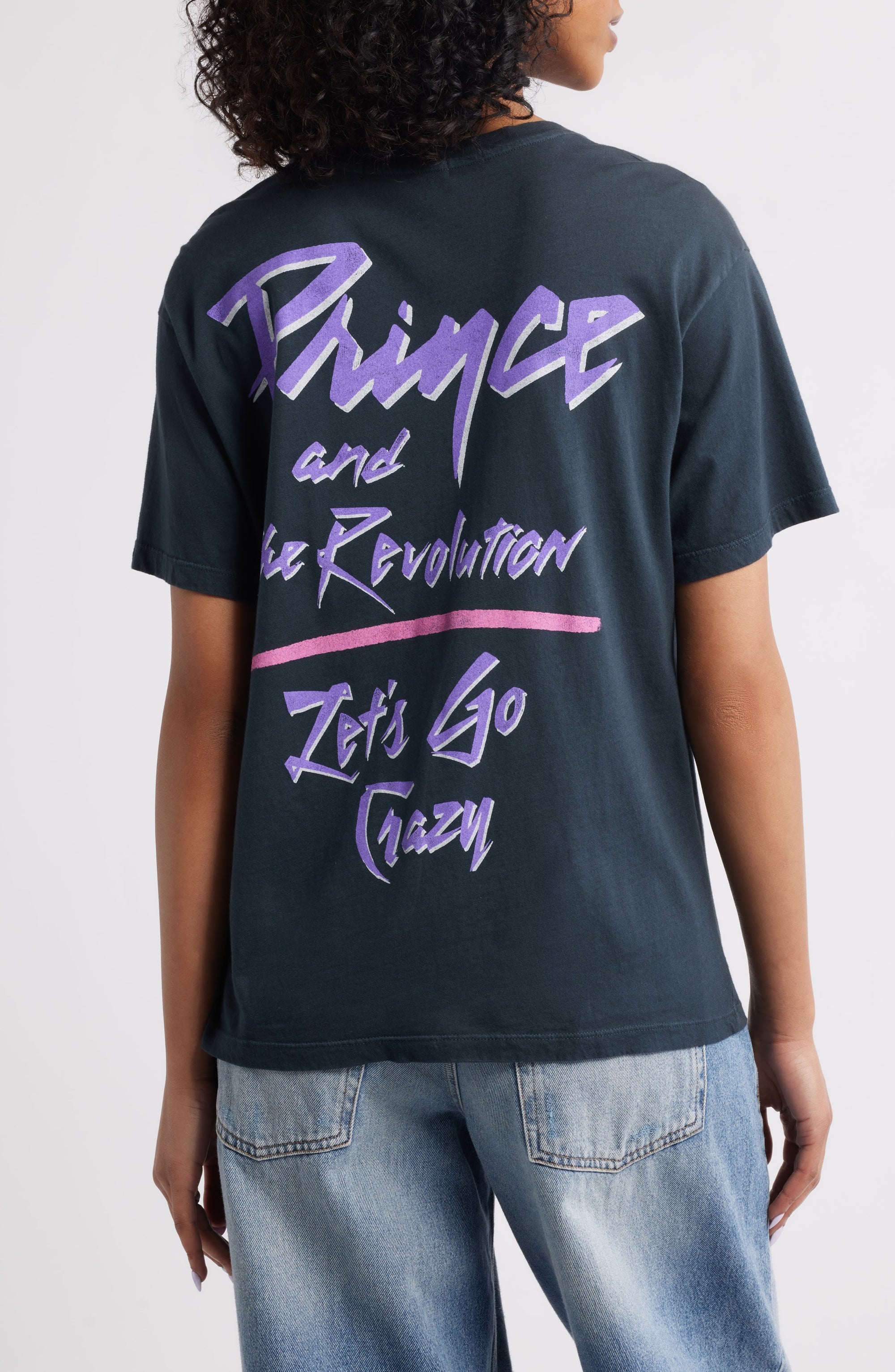 Daydreamer Prince Lets Go Crazy BF Tee Vintage Black-T-Shirts-West of Woodward Boutique-Vancouver-Canada