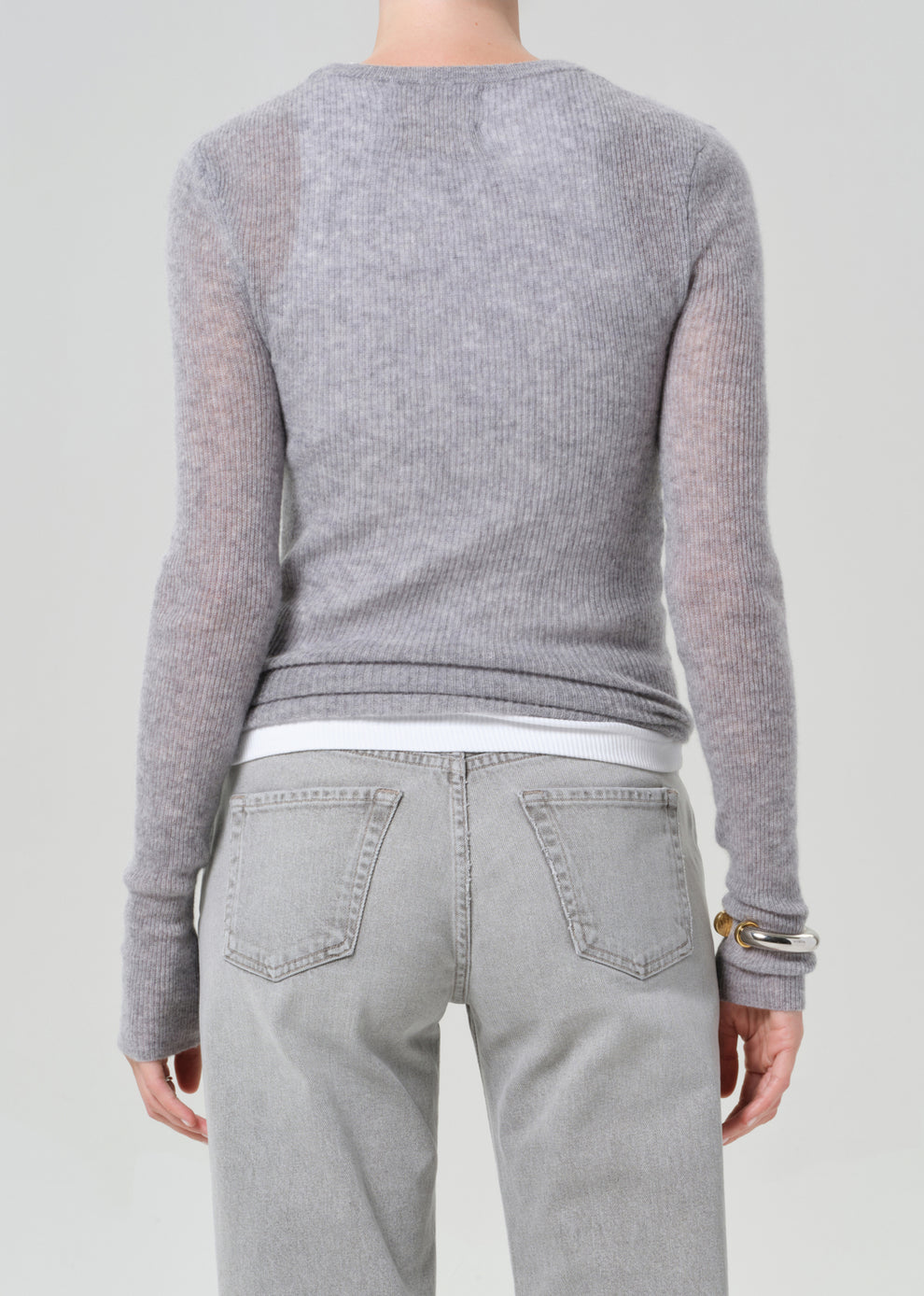 COH Alessia Crewneck Sweater Dark Heather Grey-Sweaters-West of Woodward Boutique-Vancouver-Canada