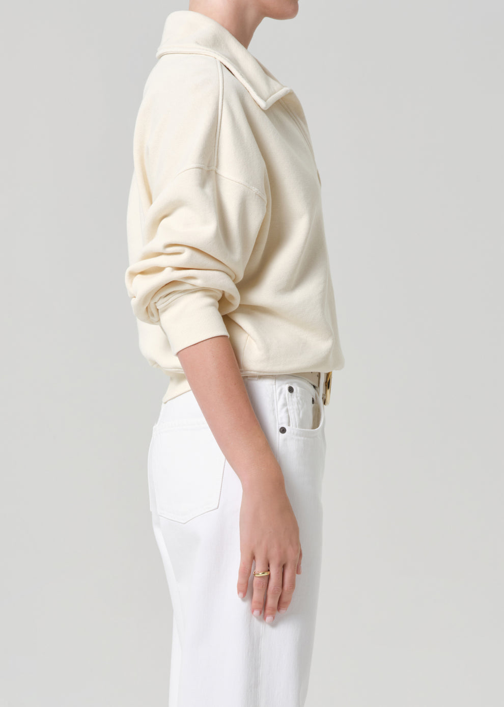 COH Trapeze Pullover Sweatshirt Cream-Sweatshirts-West of Woodward Boutique-Vancouver-Canada