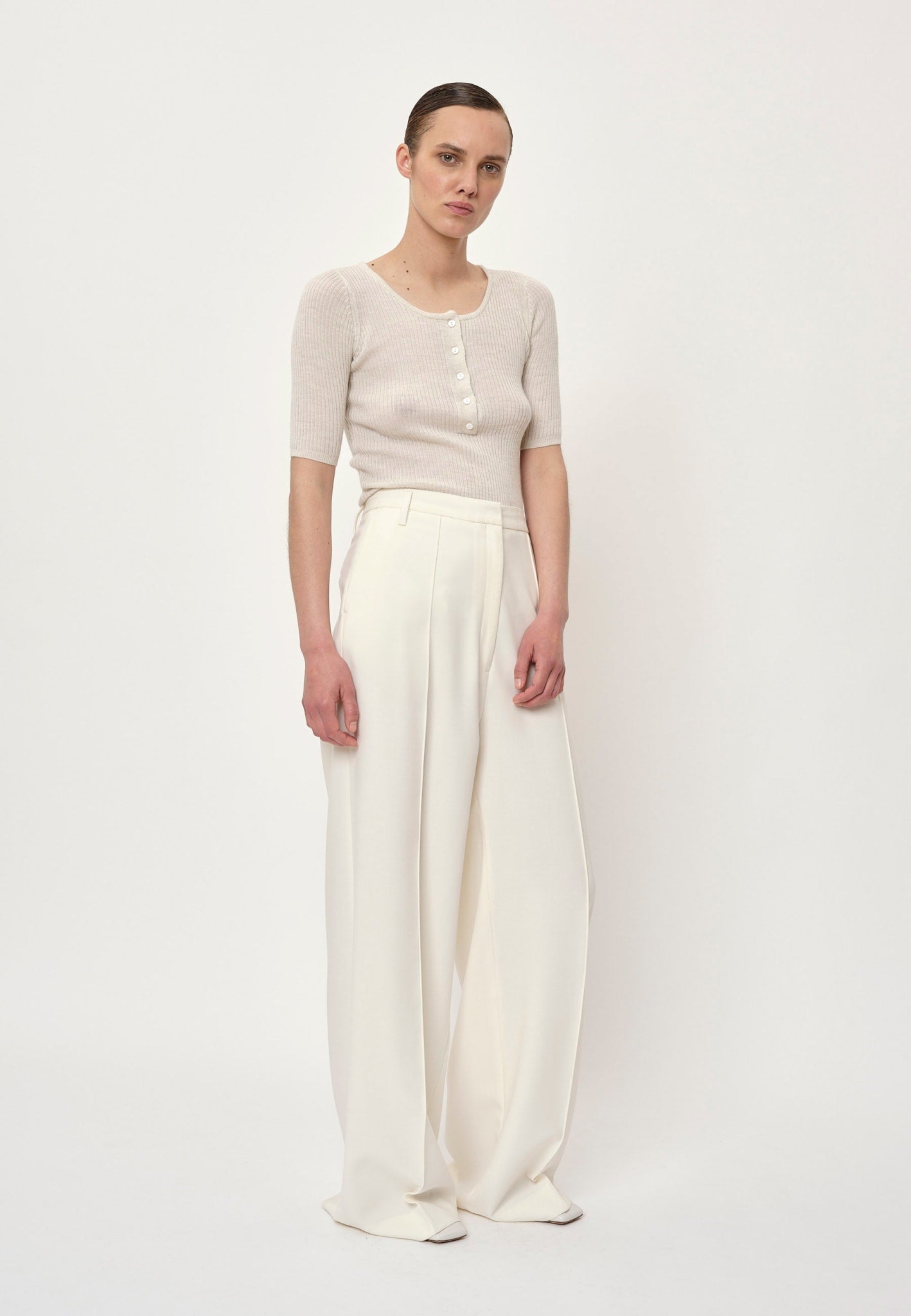 Herskind Kimberly Pants Off White-Pants-West of Woodward Boutique-Vancouver-Canada