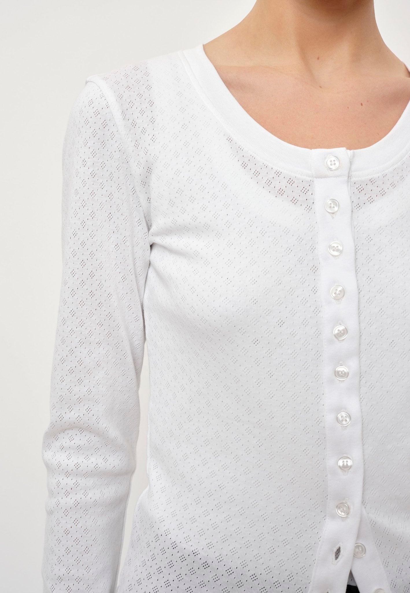 Herskind Dylan Cardigan Off White-T-Shirts-West of Woodward Boutique-Vancouver-Canada