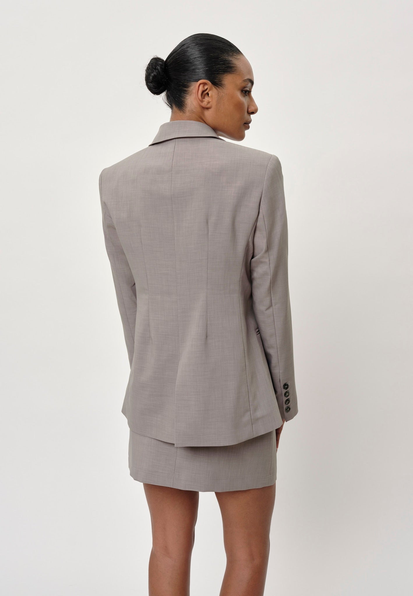 Herskind Oprah Blazer Grey-Jackets-West of Woodward Boutique-Vancouver-Canada