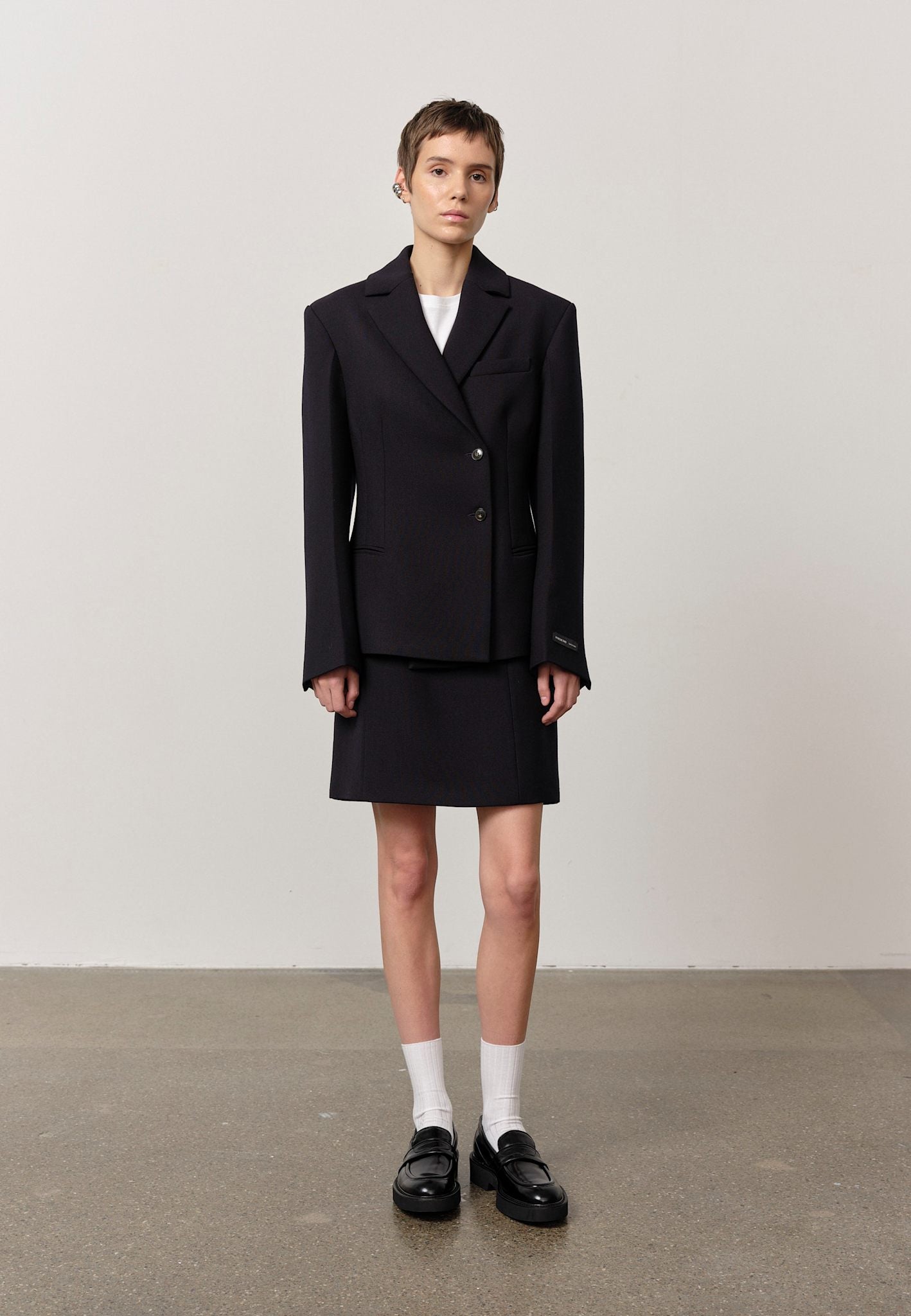 Herskind Benjamin Skirt Navy-Dresses-West of Woodward Boutique-Vancouver-Canada