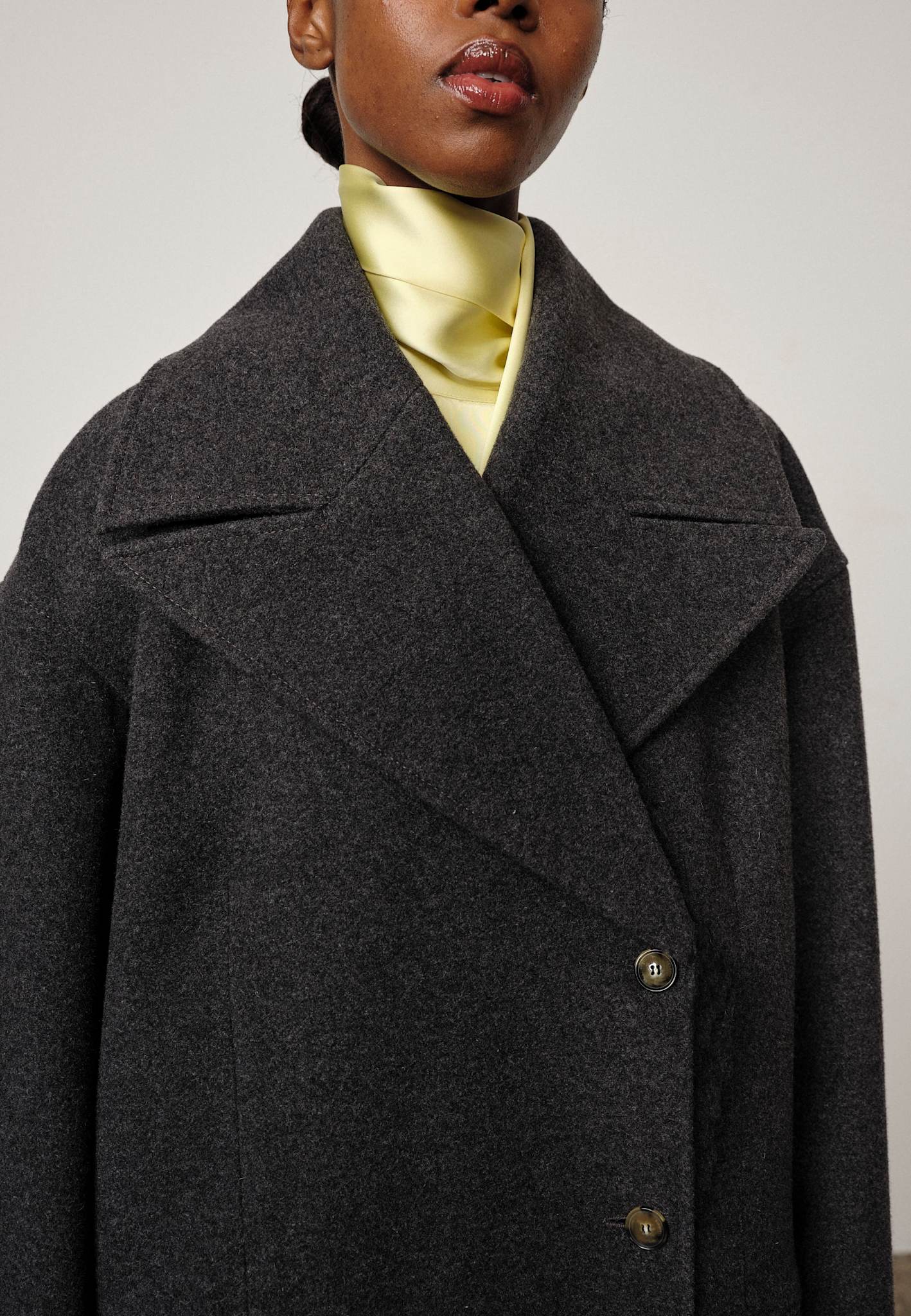 Herskind Stewart Wool Coat Grey-Coats-West of Woodward Boutique-Vancouver-Canada