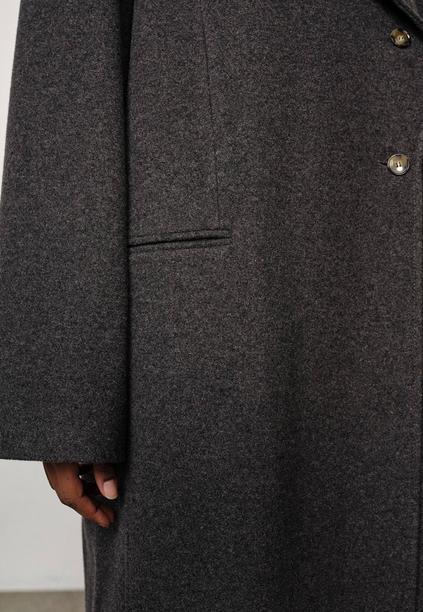 Herskind Stewart Wool Coat Grey-Coats-West of Woodward Boutique-Vancouver-Canada