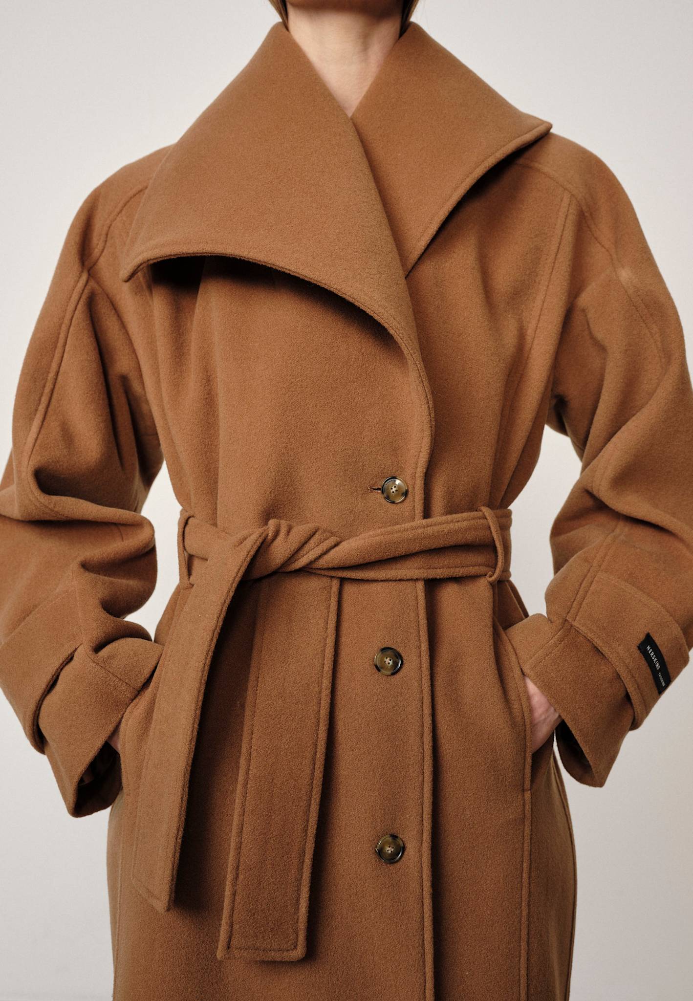 Herskind Brooke Coat Camel-Coats-West of Woodward Boutique-Vancouver-Canada