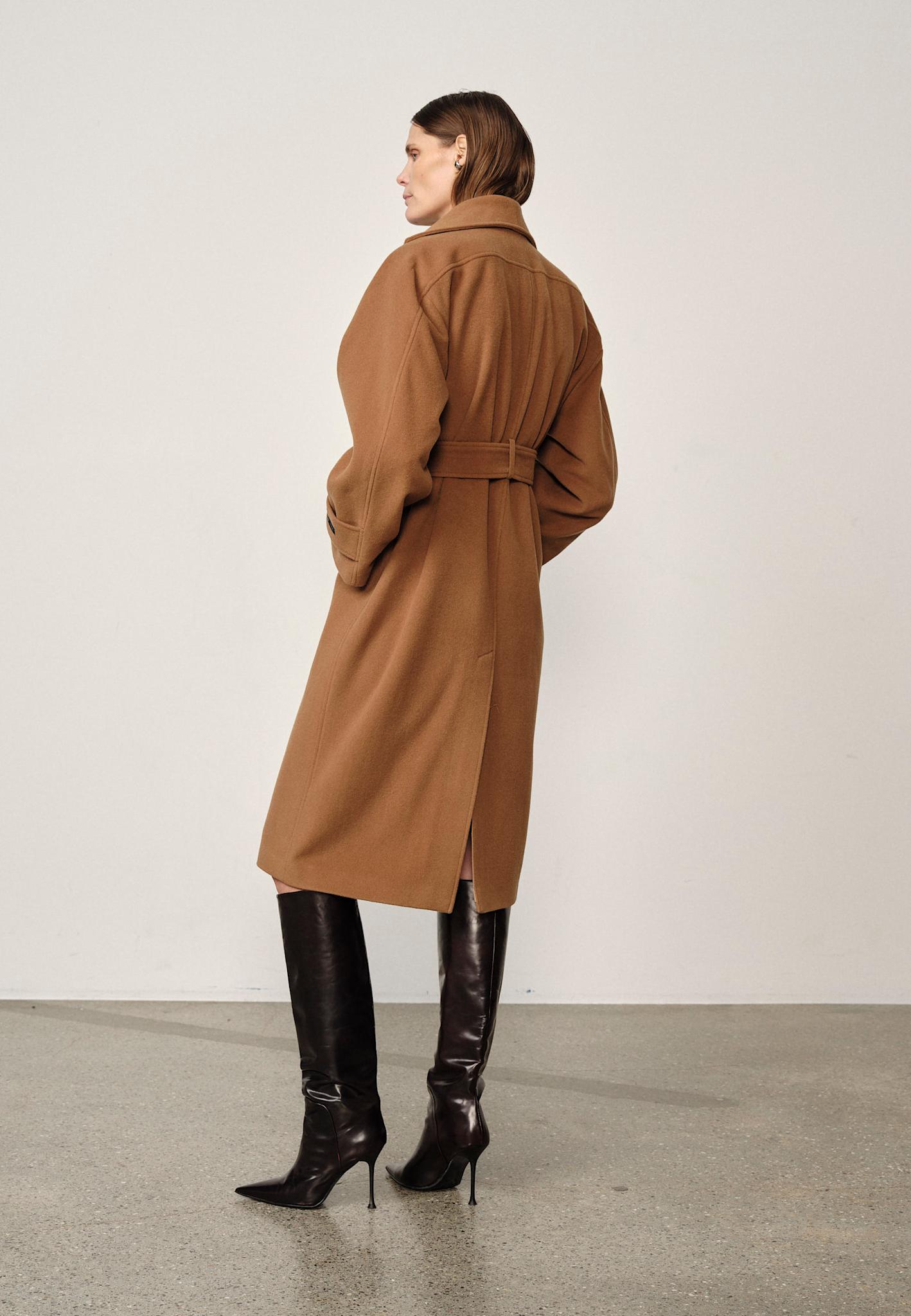 Herskind Brooke Coat Camel-Coats-West of Woodward Boutique-Vancouver-Canada