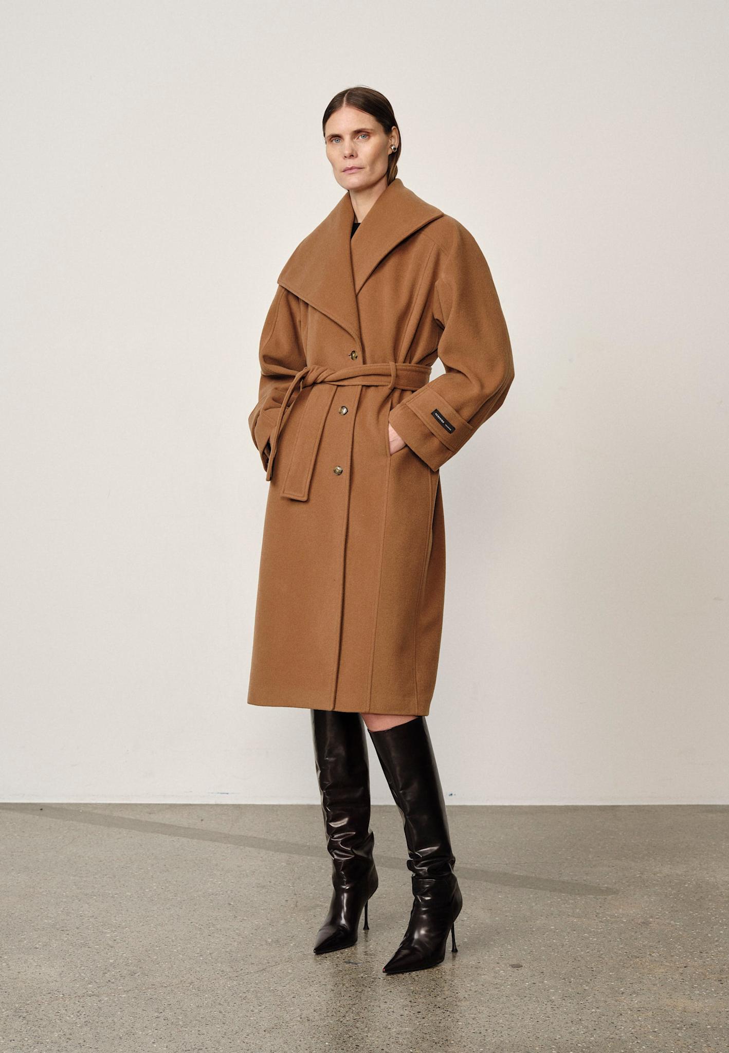 Herskind Brooke Coat Camel-Coats-West of Woodward Boutique-Vancouver-Canada