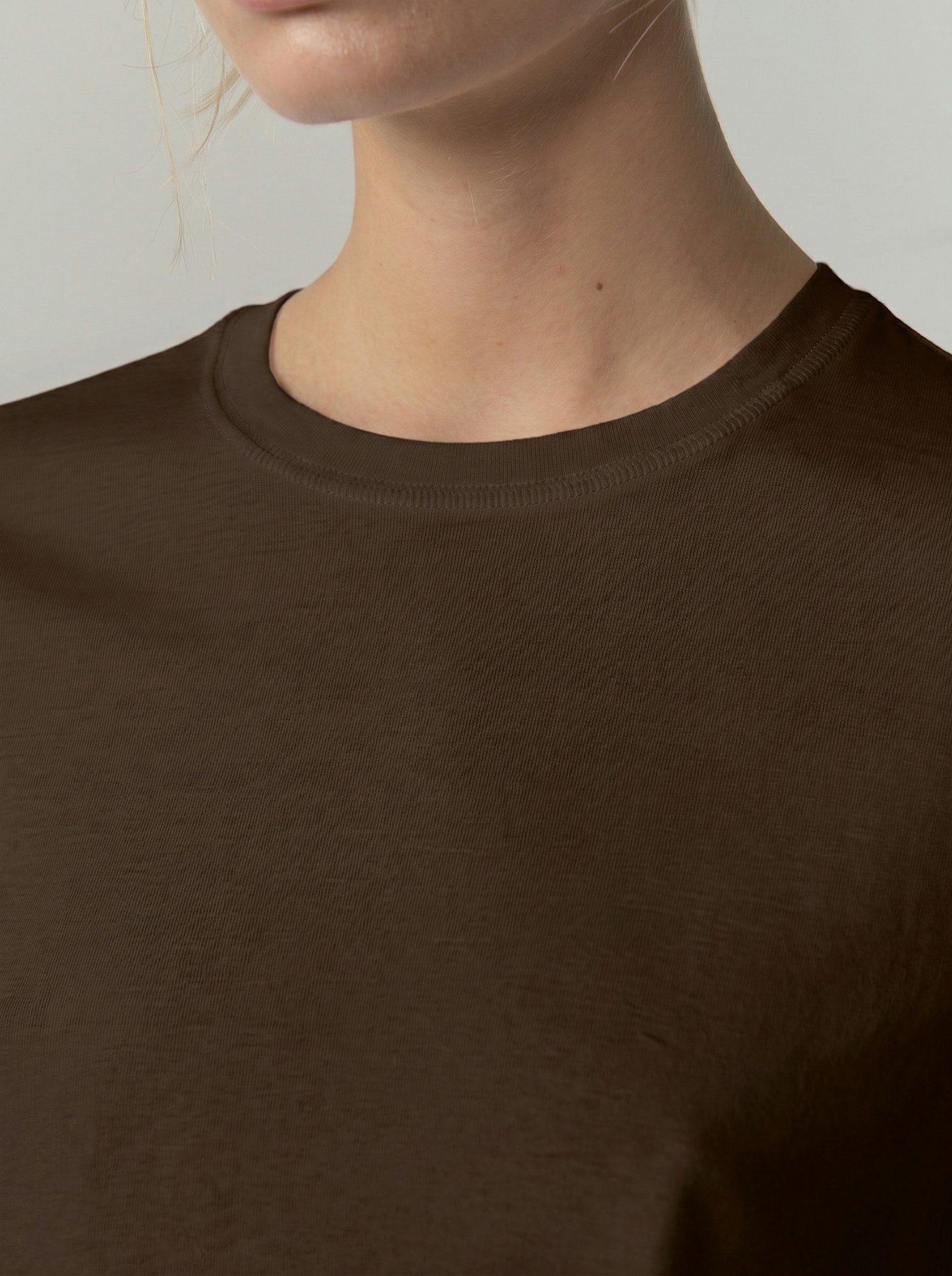 Herskind Ditlev T-shirt Dark Brown-T-Shirts-West of Woodward Boutique-Vancouver-Canada