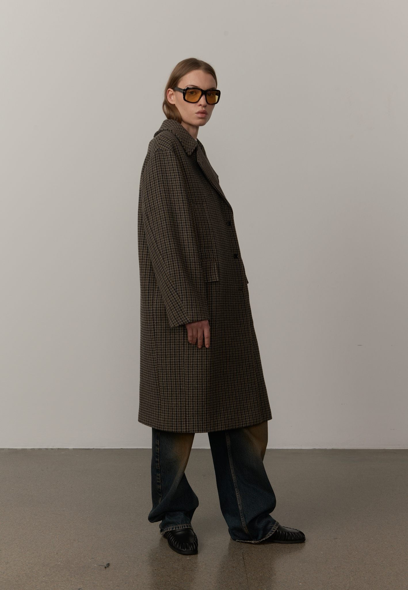 Herskind Cat Coat Checks-Coats-West of Woodward Boutique-Vancouver-Canada