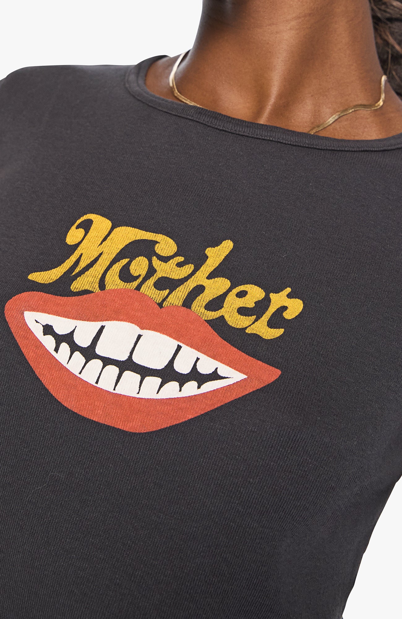 MOTHER Itty Bitty Ringer Tee Mother Mouth