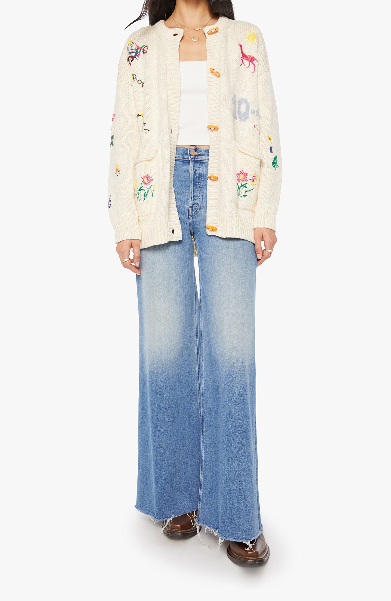 MOTHER Long Drop Cardigan Sweater Out There-Sweaters-West of Woodward Boutique-Vancouver-Canada