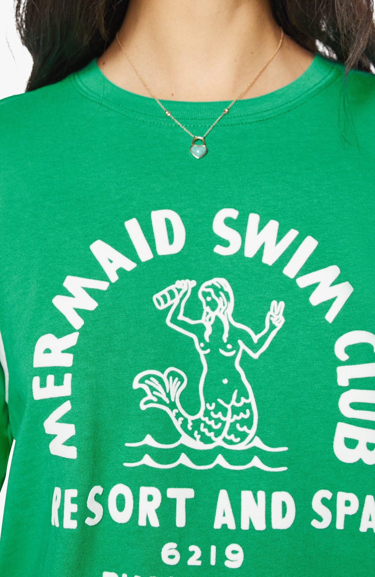 MOTHER Better Half Insert Tee Mermaid Swim Club-T-Shirts-West of Woodward Boutique-Vancouver-Canada