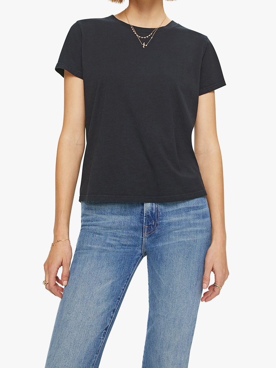 MOTHER Lil Goodie Goodie Tee Black-T-Shirts-West of Woodward Boutique-Vancouver-Canada