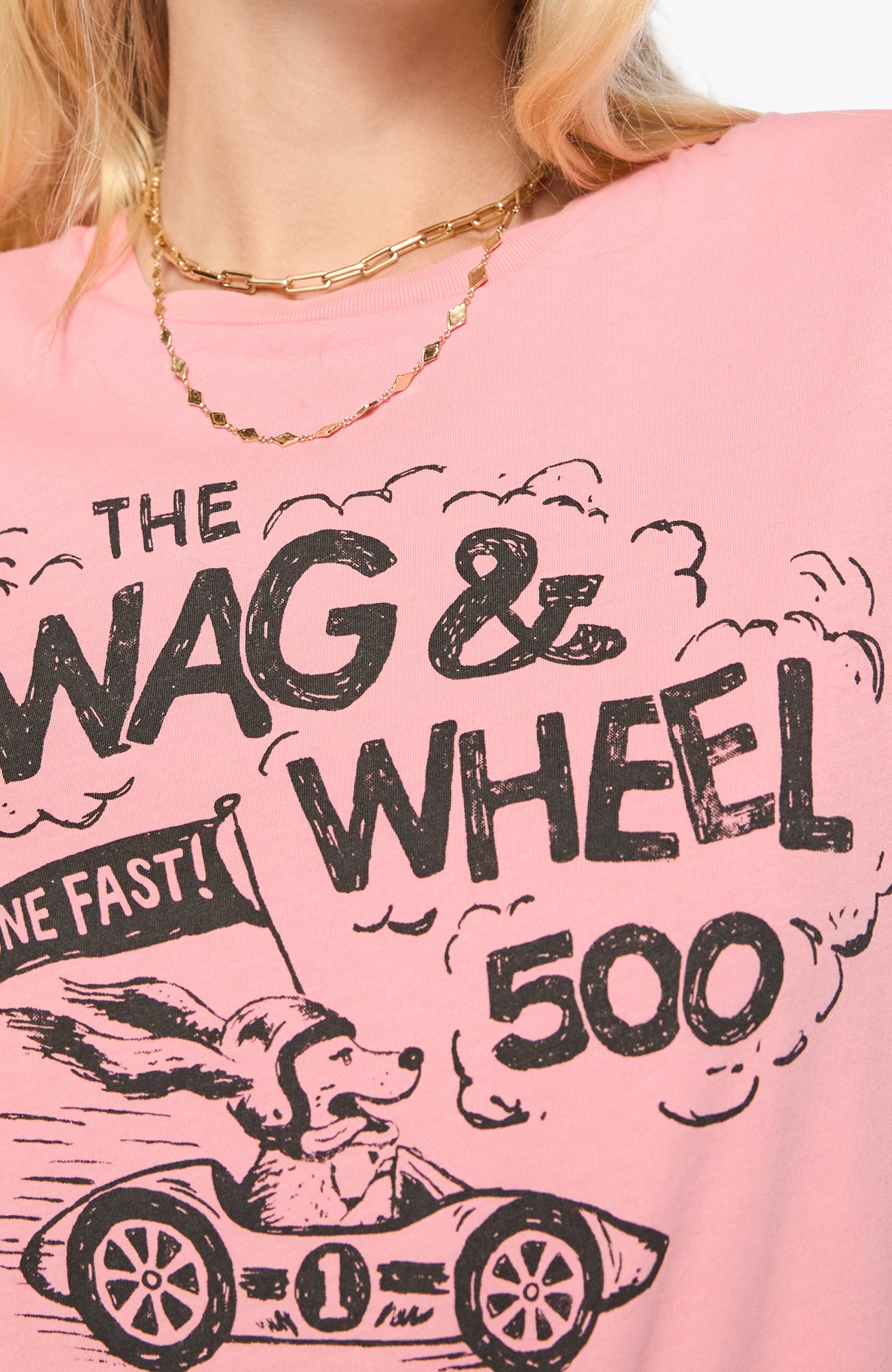 MOTHER Lil Goodie Goodie Tee Wag and Wheel
