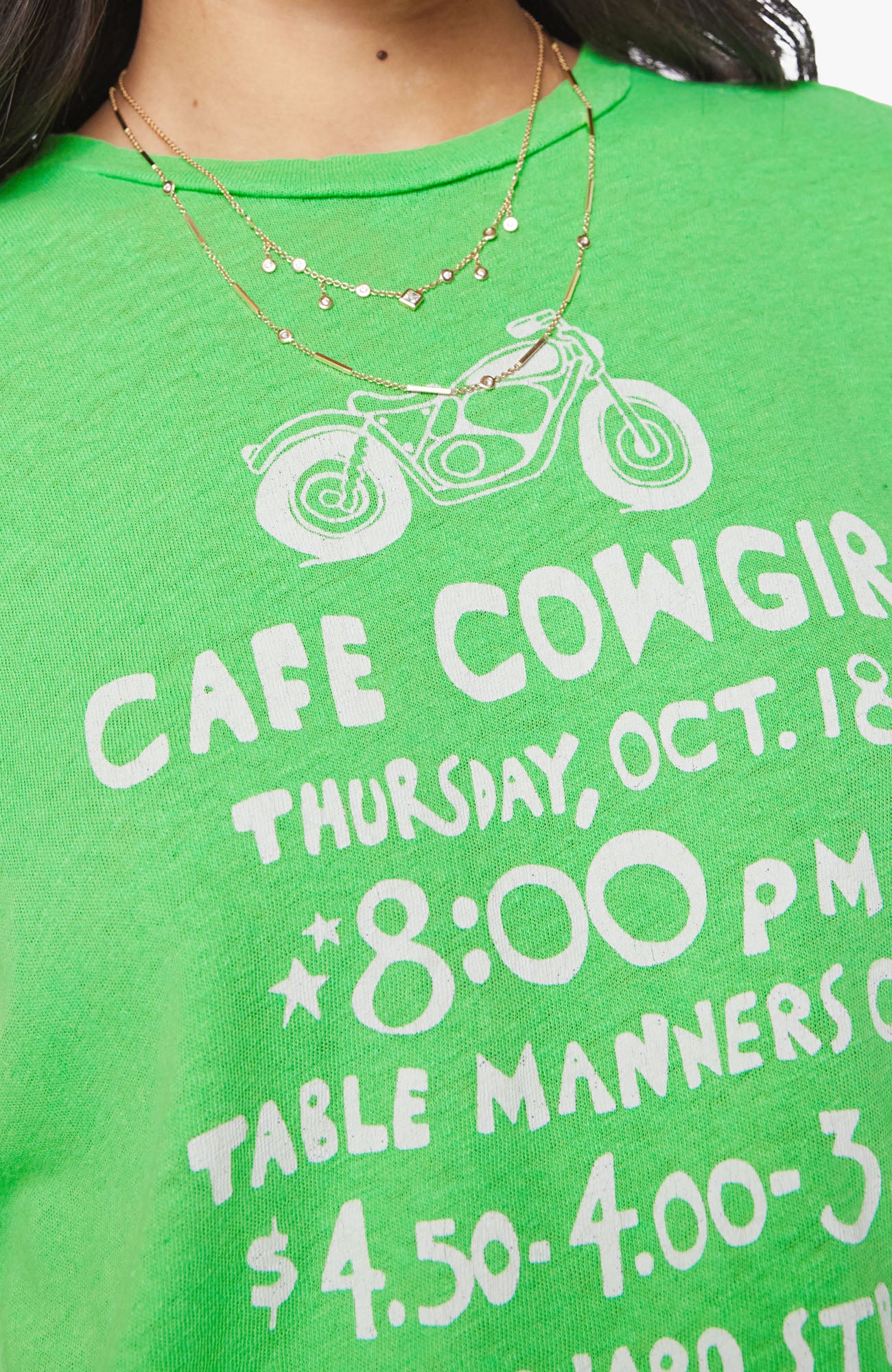 MOTHER Sinful Tee Cafe Cowgirl-T-Shirts-West of Woodward Boutique-Vancouver-Canada