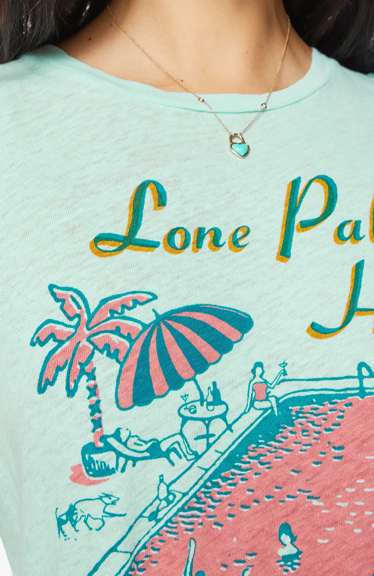 MOTHER Lil Sinful Lone Palm Tee-T-Shirts-West of Woodward Boutique-Vancouver-Canada