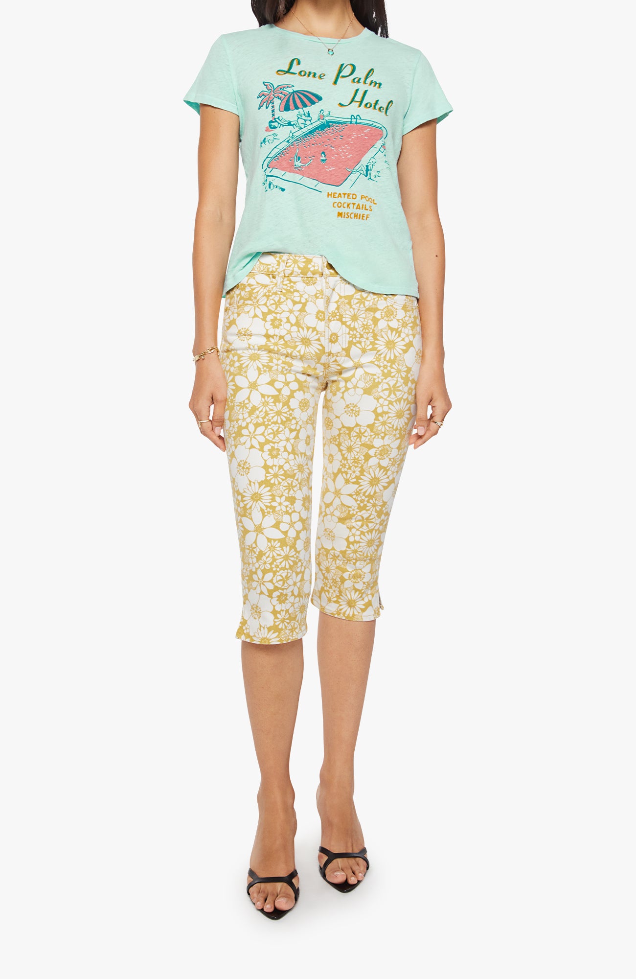 MOTHER Lil Sinful Lone Palm Tee-T-Shirts-West of Woodward Boutique-Vancouver-Canada