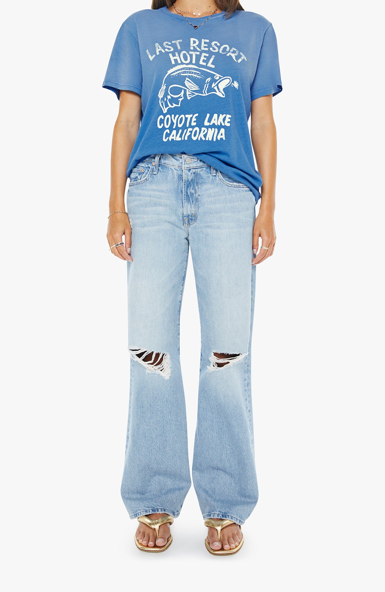 MOTHER Rowdy Tee Last Resort-T-Shirts-West of Woodward Boutique-Vancouver-Canada