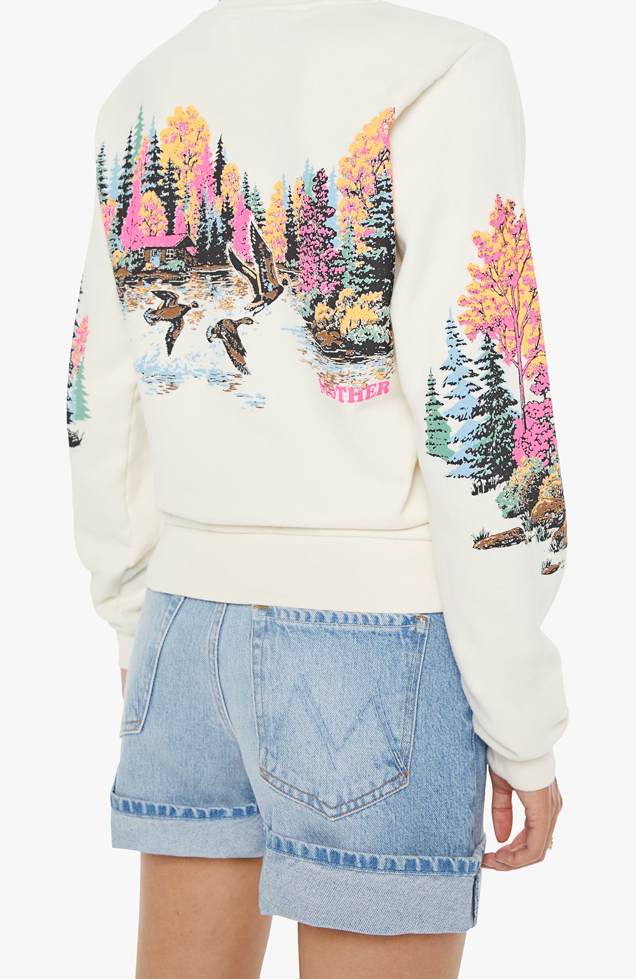 MOTHER Camper Lake Scene Sweatshirt-Sweatshirts-West of Woodward Boutique-Vancouver-Canada
