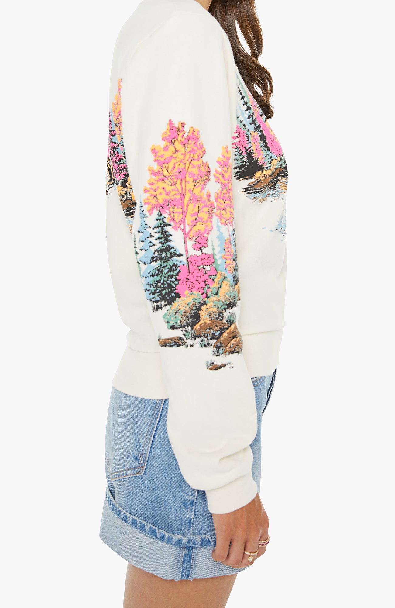 MOTHER Camper Lake Scene Sweatshirt-Sweatshirts-West of Woodward Boutique-Vancouver-Canada