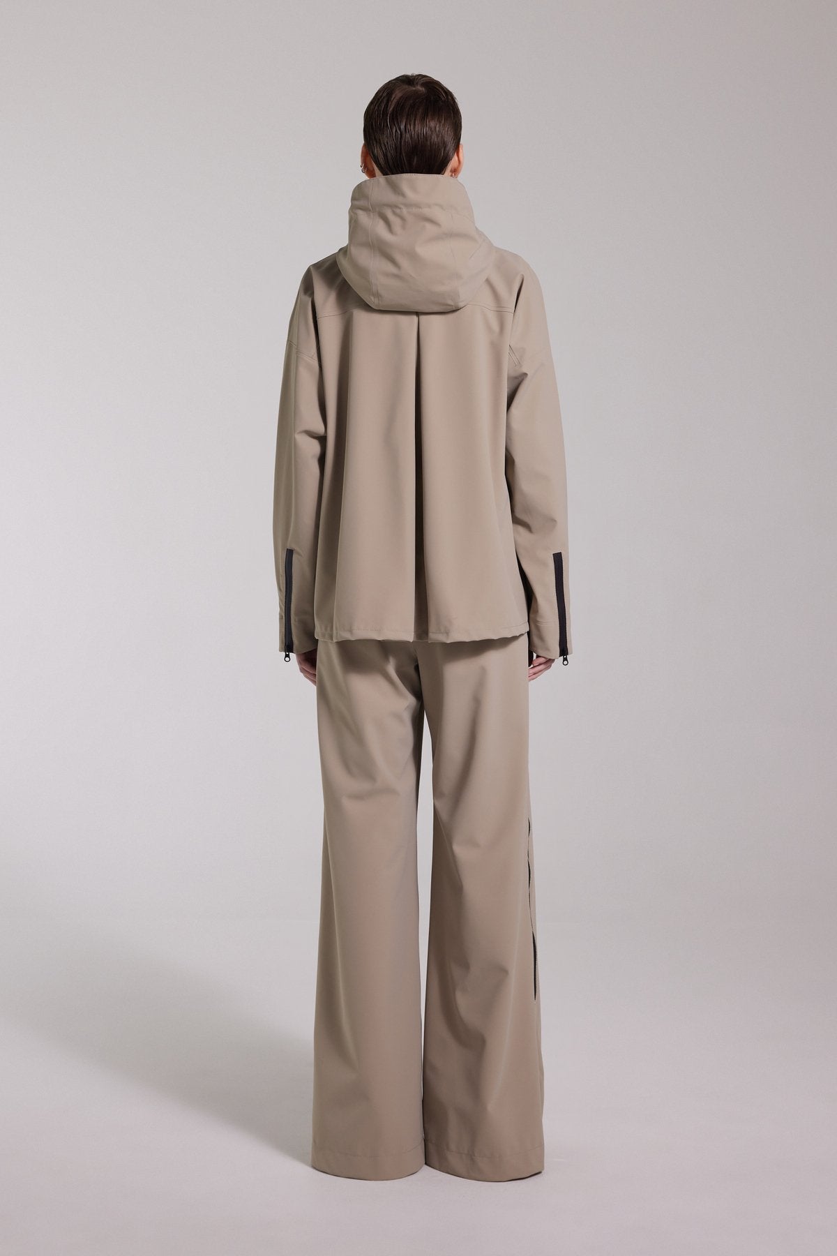 Stutterheim Sandviken Zip Matte Raincoat- Potato-Jackets-West of Woodward Boutique-Vancouver-Canada