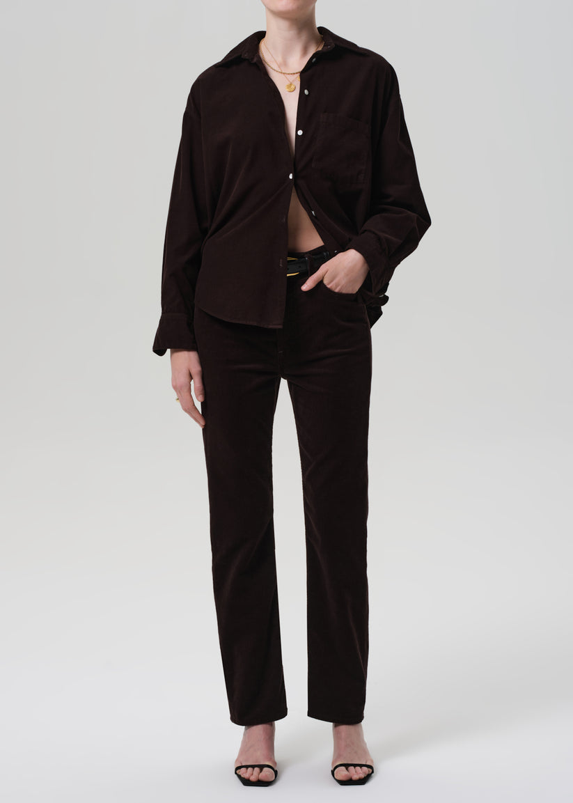COH Kayla Button Up Shirt Corduroy Barrister-Shirts-West of Woodward Boutique-Vancouver-Canada