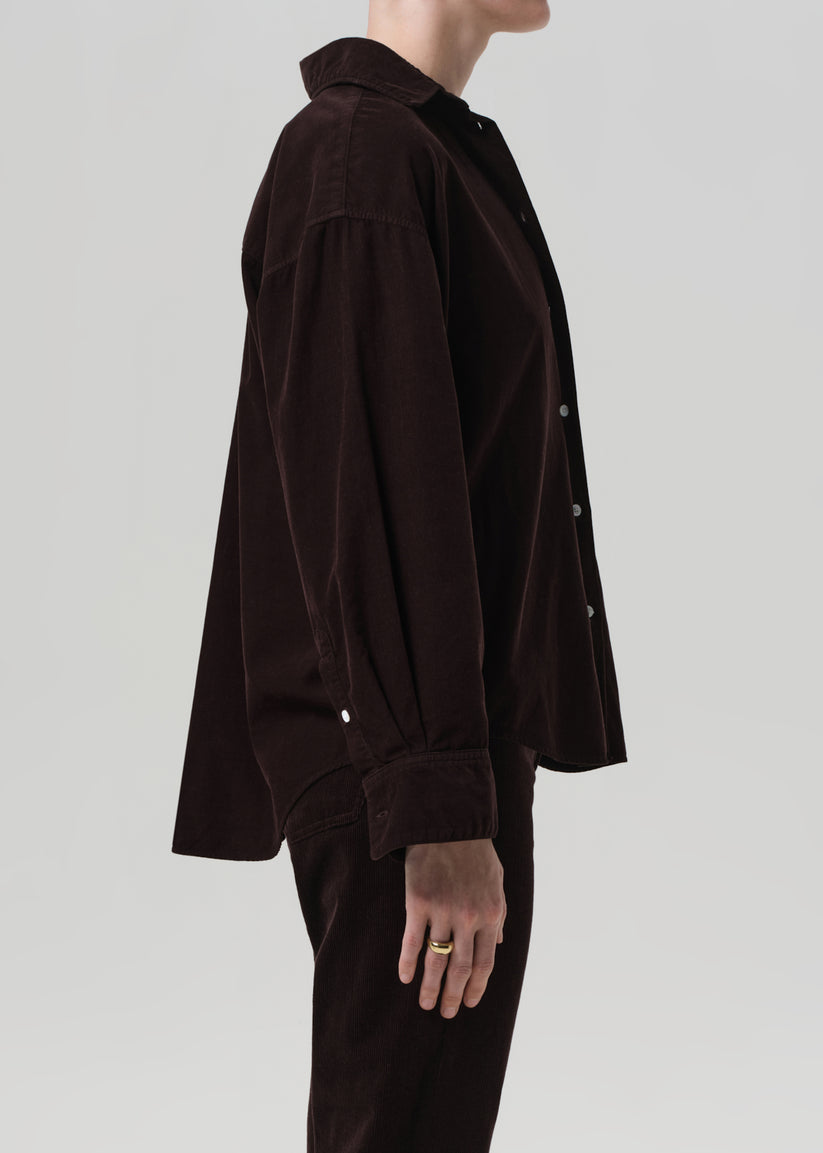 COH Kayla Button Up Shirt Corduroy Barrister-Shirts-West of Woodward Boutique-Vancouver-Canada