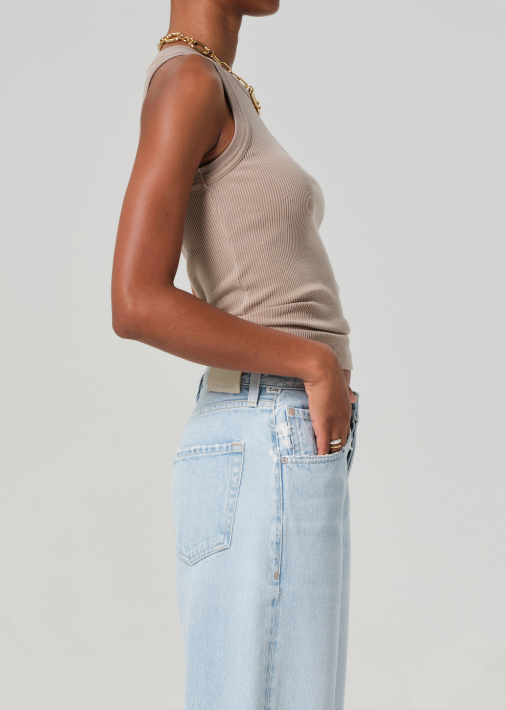 Citizens of Humanity Isabel Rib Tank - Sandatlas-T-Shirts-West of Woodward Boutique-Vancouver-Canada